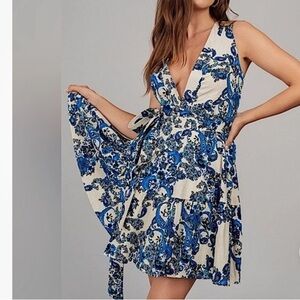 Christian Lacroix Wrap Mini Dress Feminine Coastal Summer Cocktail